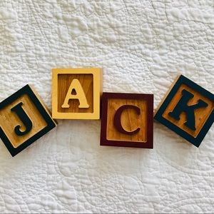 “JACK” wooden blocks